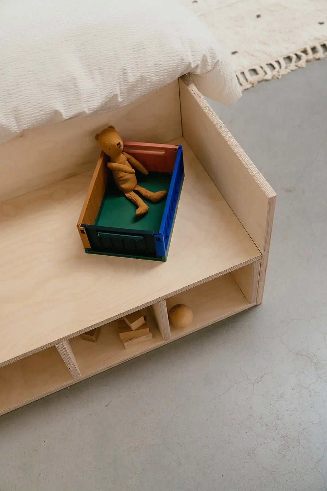 Łóżko dziecięce z brzozowej sklejki NOMI 3w1 - KidooCrafts