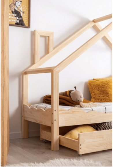 Children's bed Cloud House with a drawer