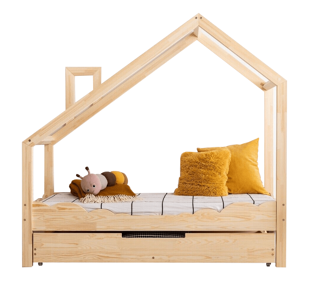 Children's bed Cloud House with a drawer