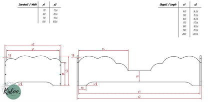 Drewniane Łóżko dla Dziecka - kidoocrafts