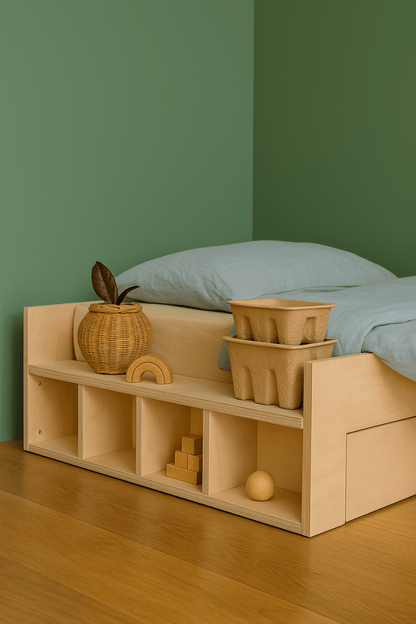 Łóżko dziecięce z brzozowej sklejki NOMI 3w1 - KidooCrafts