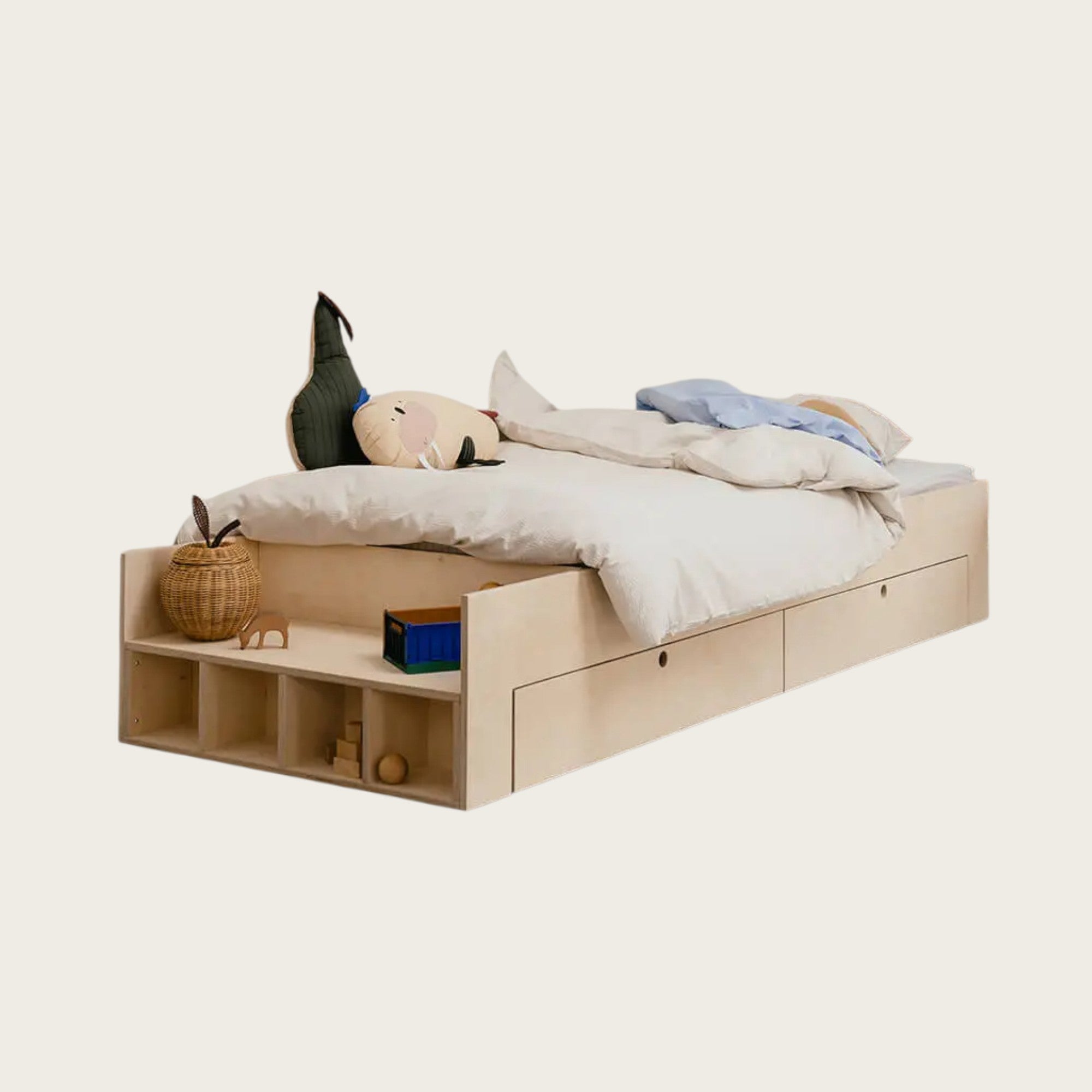Support De Couffin En Bois Pour Bébé - Support Basculant En Pin, Réglable Et Stable, Jusqu'à 10 Kg - Dimensions 85x46x54 Cm, Vernis Naturel - 7