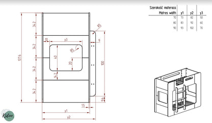 Łóżko Piętrowe Cube - kidoocrafts