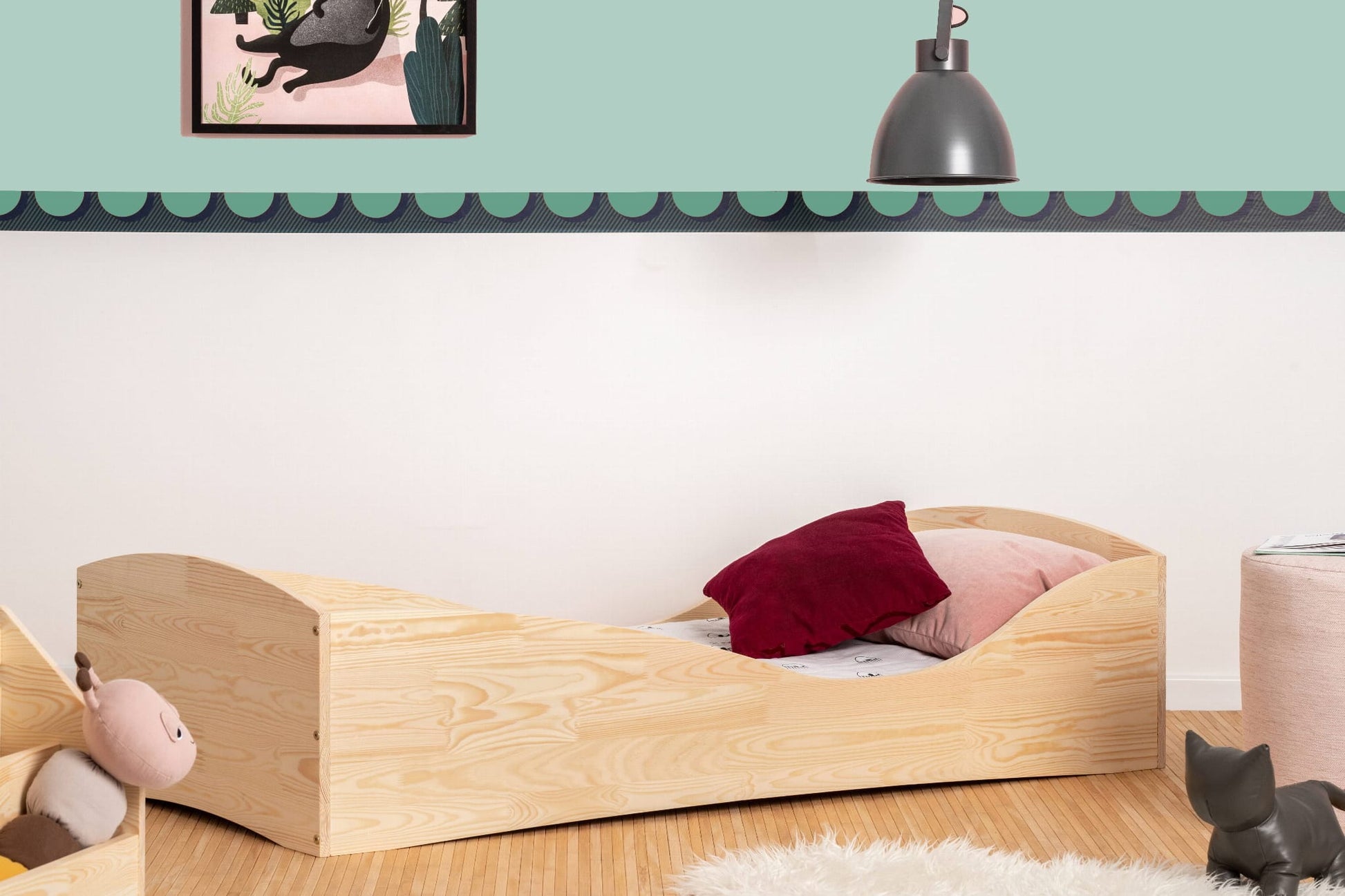 Drewniane Łóżko dla Dziecka Box - kidoocrafts